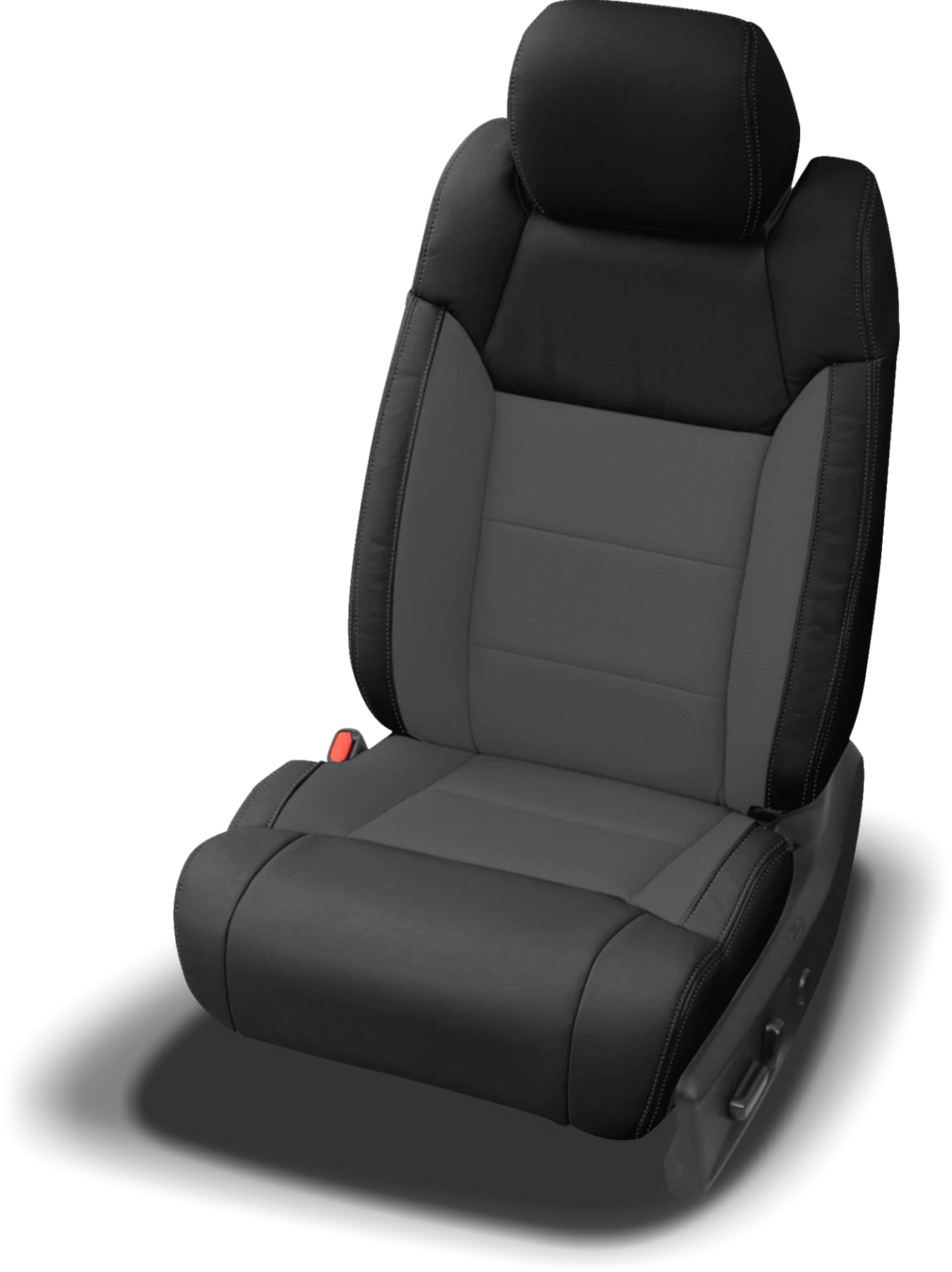 Modern Automotive Seat Clipart: Sleek Gray and Black Ergonomic Design