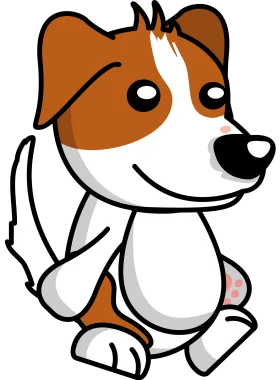 Adorable Jack Russell Terrier Cartoon Clipart Design for Pet Lovers