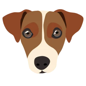 Adorable Jack Russell Terrier Minimalist Vector Clipart Design