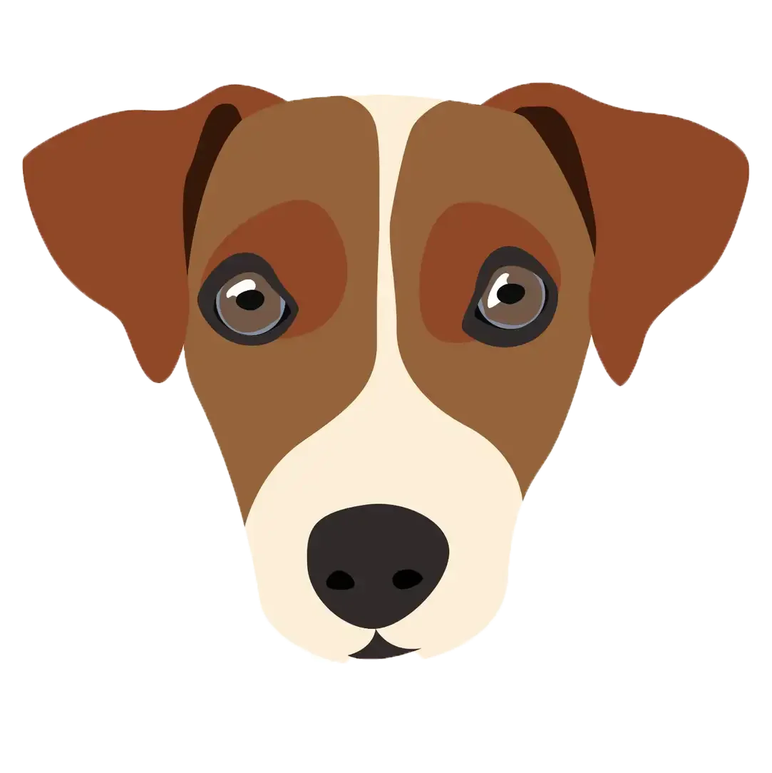 Adorable Jack Russell Terrier Minimalist Vector Clipart Design