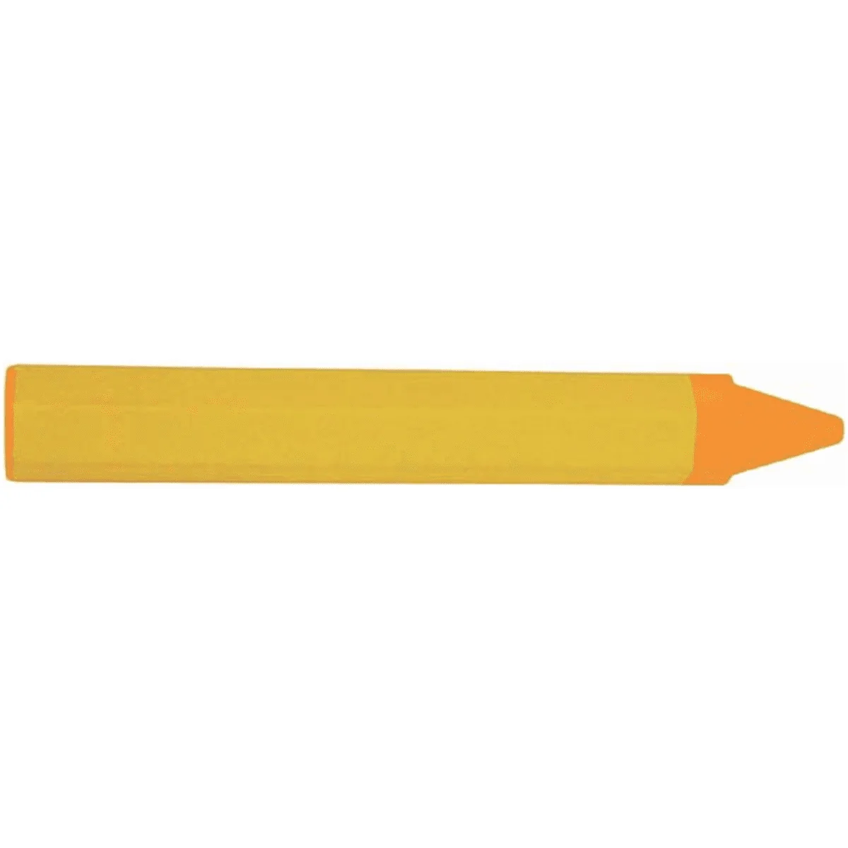 Bright Yellow and Orange Gradient Crayon Clipart with Pointed Tip
