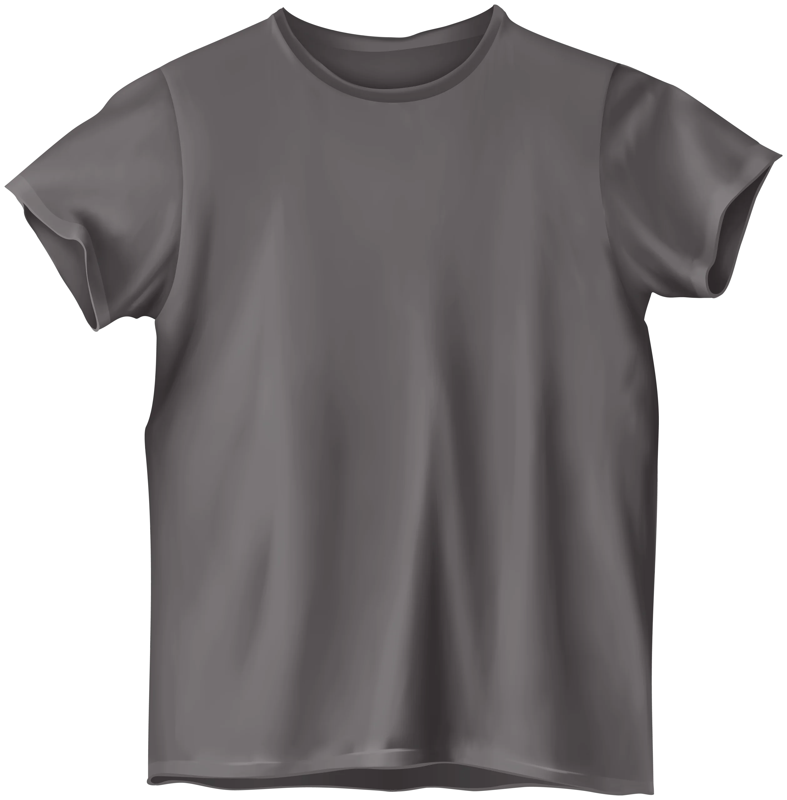 Minimalist Gray Unisex T-Shirt Clipart Design for Simple Fashion Mockup