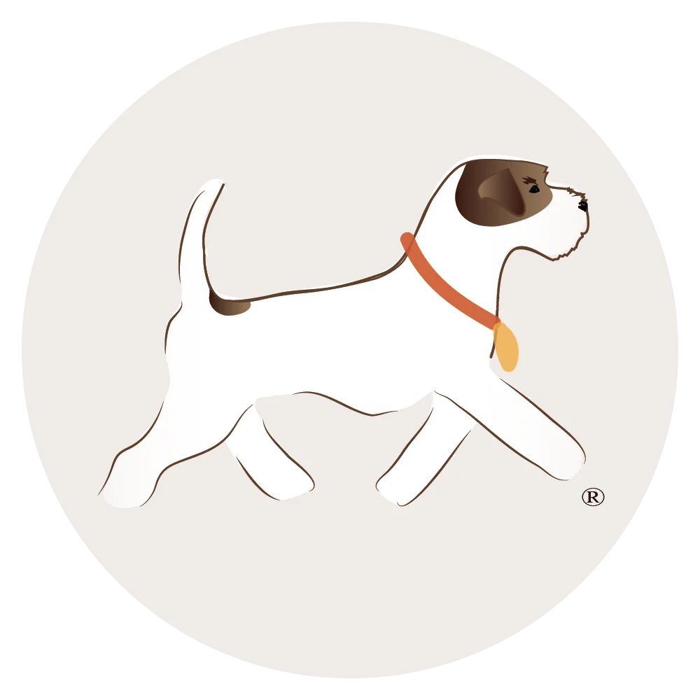 Minimalist Jack Russell Terrier Clipart Design with Elegant Linear Strokes