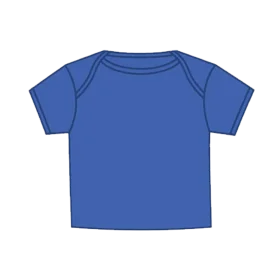 Simple Blue Short-Sleeve Unisex T-Shirt Minimalist Clipart Design