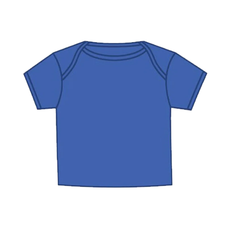 Simple Blue Short-Sleeve Unisex T-Shirt Minimalist Clipart Design