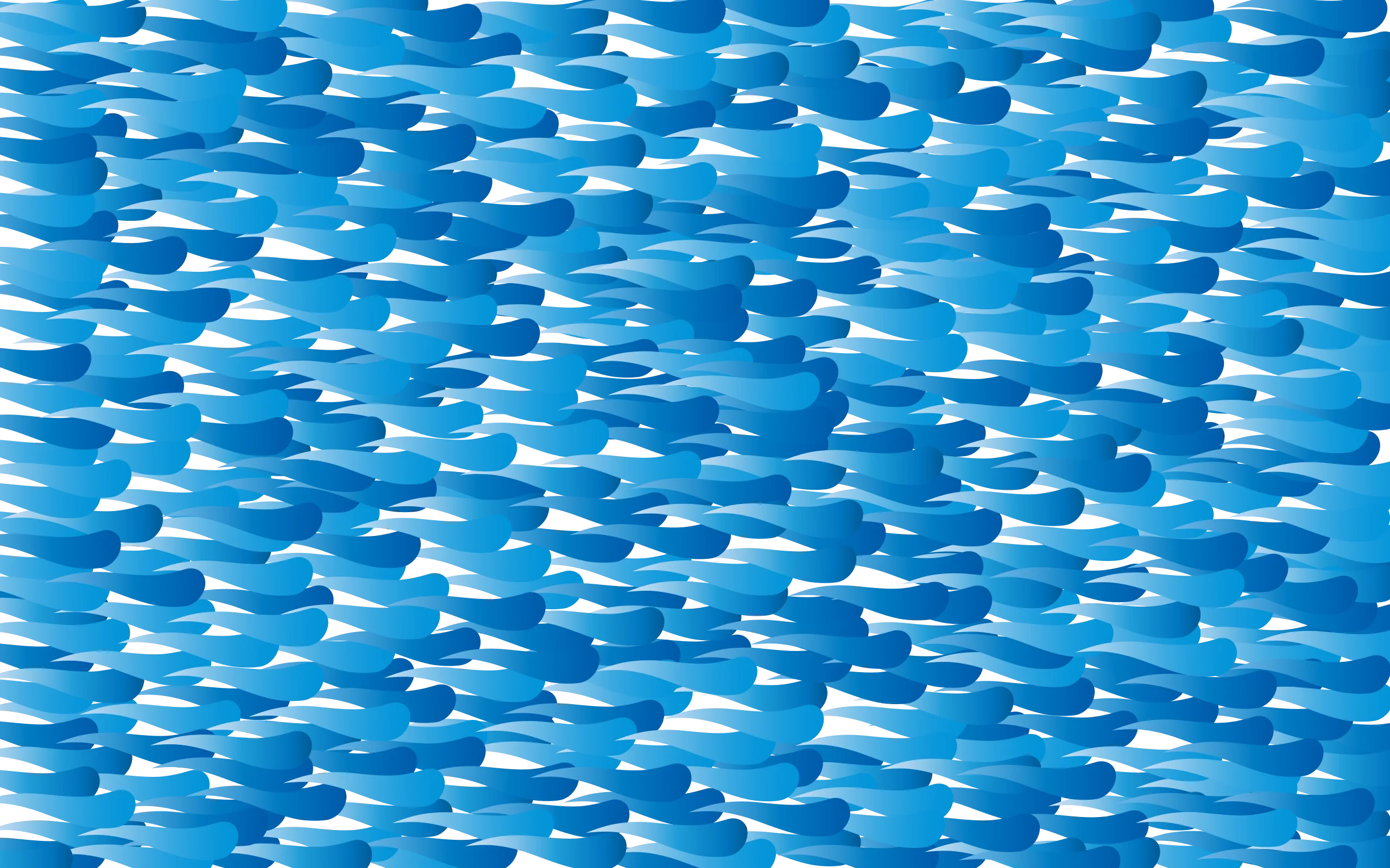 Azure Ocean Waves Clipart: Serene Aquatic Pattern of Stylized Water Droplets