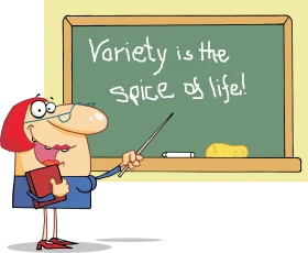 Cheerful Teacher Cartoon Clipart Illustrating Classroom Learning Motivation