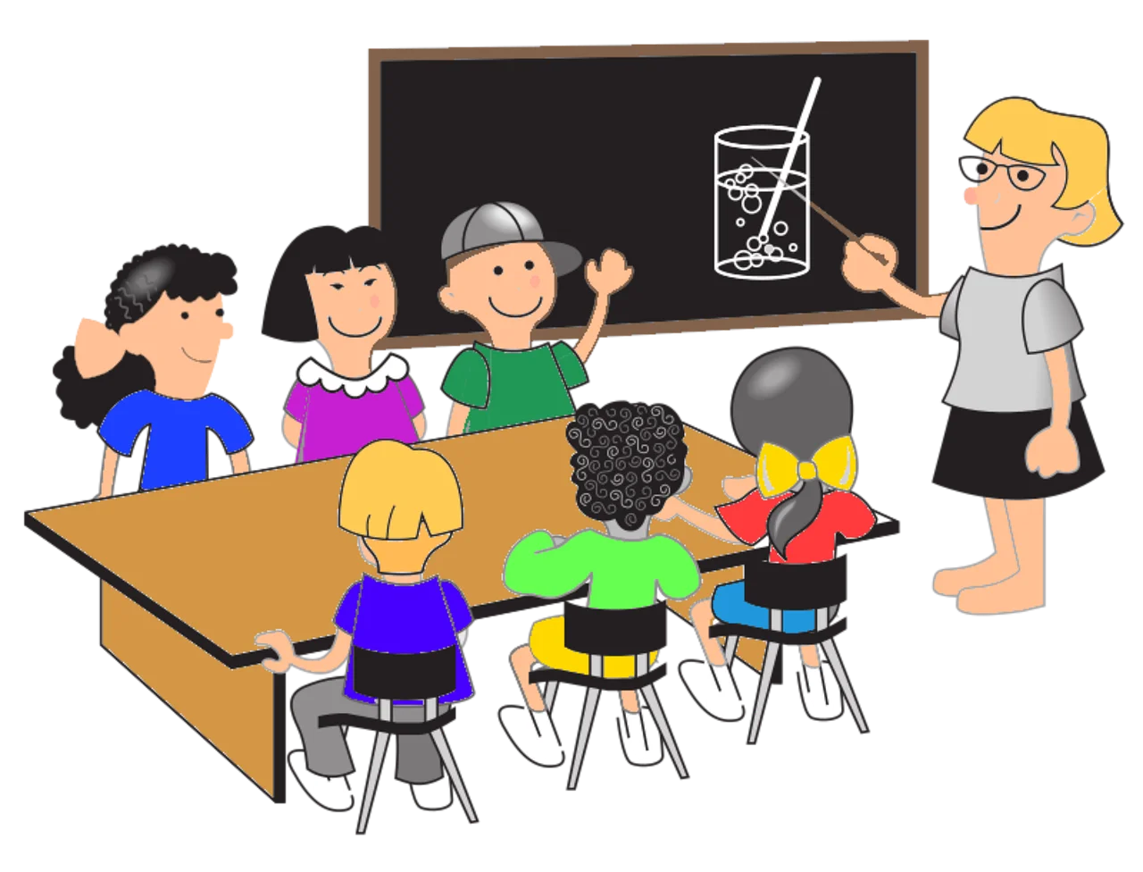 Elementary Classroom Scene Clipart: Engaging Students in Interactive Learning