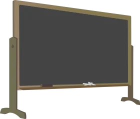 Classic Vintage Style Freestanding Chalkboard Clipart with Wooden Frame