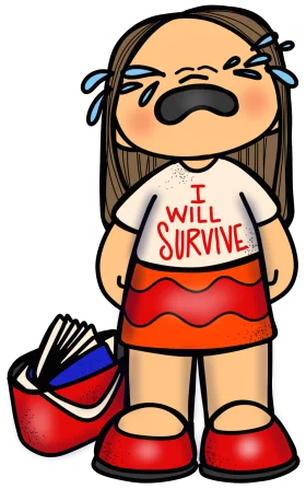 Emotional Resilience Clipart: A Tearful Journey of Survival and Strength