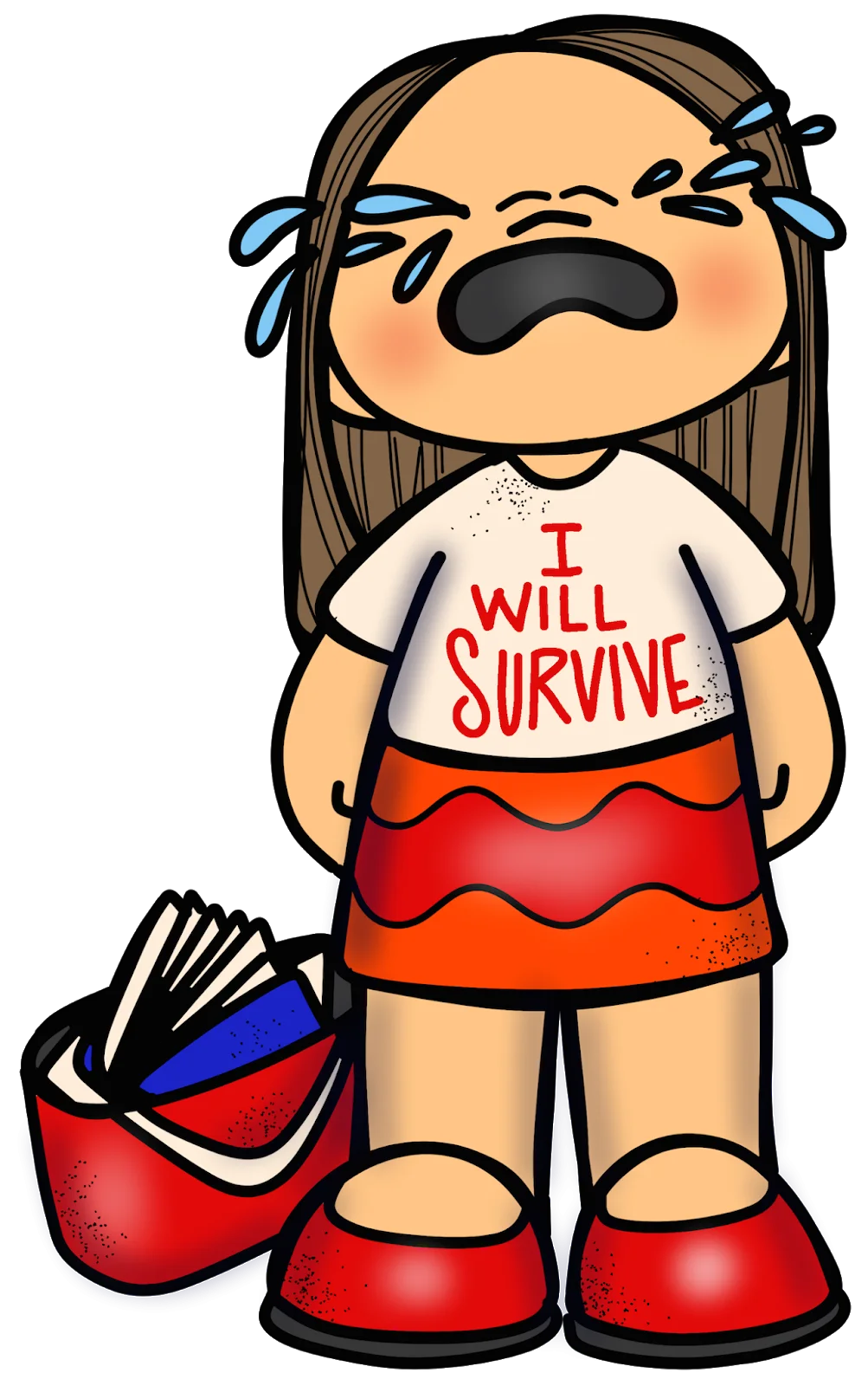 Emotional Resilience Clipart: A Tearful Journey of Survival and Strength
