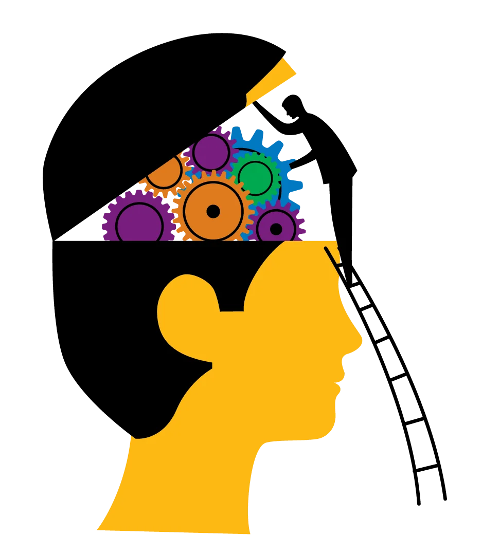 Psychological Mind Mechanics: A Creative Exploration of Mental Gears and Inner Workings Clipart