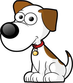 Adorable Cartoon Dog Clipart with Playful Expressions and Friendly Demeanor
