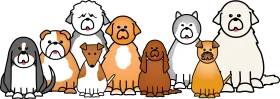 Adorable Cartoon Dogs Clipart: A Diverse Pack of Playful Canine Companions