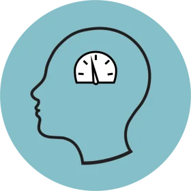 Minimalist Psychology Clipart Depicting Mental Capacity and Cognitive Measurement