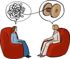 Psychological Counseling Clipart: Unraveling Mental Knots Through Therapy