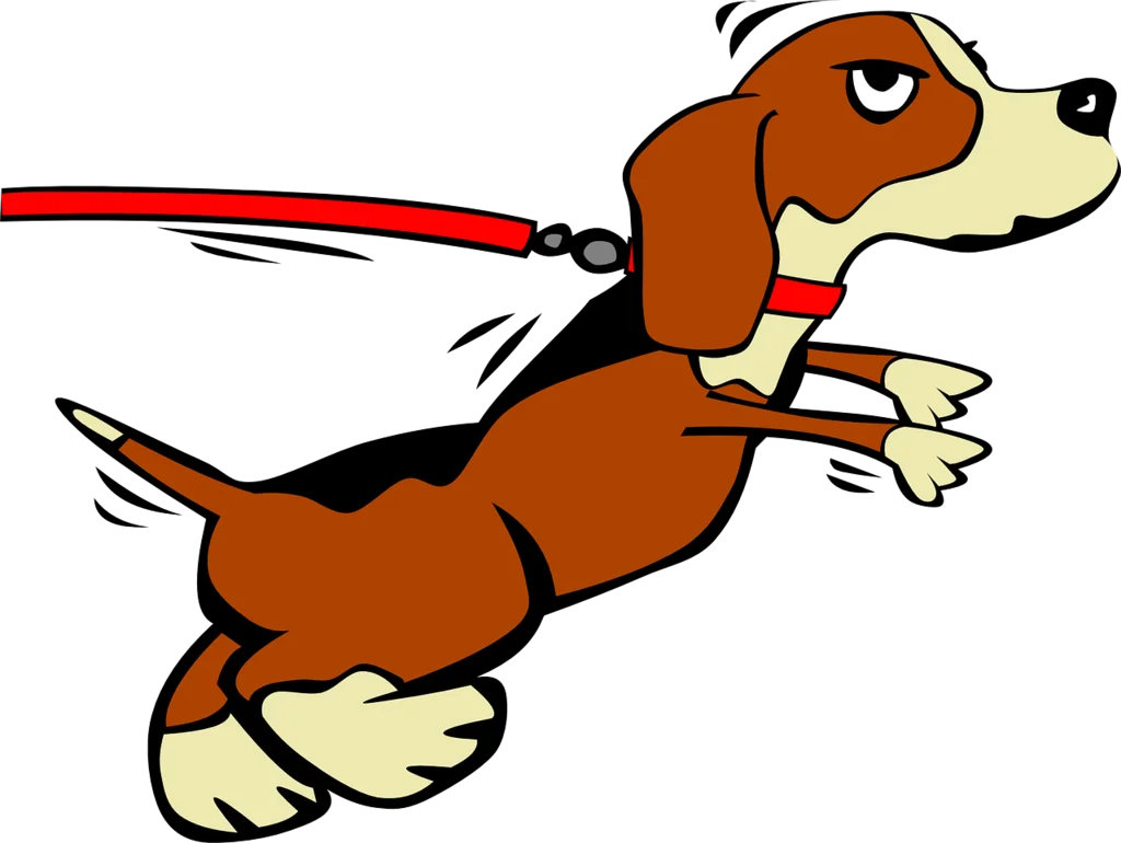 Playful Dachshund Clipart: Energetic Wiener Dog Running with Enthusiasm
