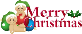 Festive Gingerbread Friends Celebrating Christmas Clipart Design