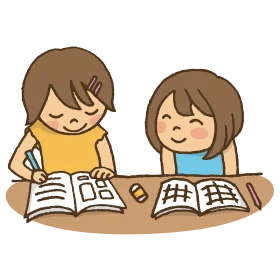 Studious Children Engaged in Learning: A Heartwarming Classroom Clipart Scene