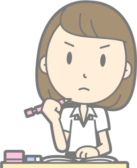 Studious Student Clipart: Focused Learning Moment in Classroom Setting