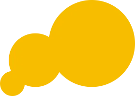 Minimalist Abstract Yellow Gradient Bubble Clipart Design with Dynamic Scaling