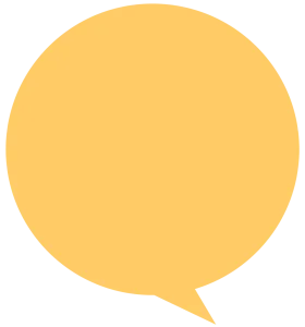 Soft Sunshine Yellow Speech Bubble Minimalist Clipart Design Element