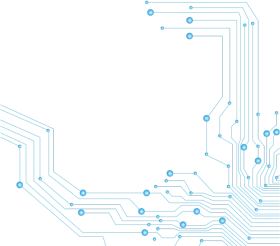 Abstract Digital Circuit Network Technology Clipart with Interconnected Lines and Nodes