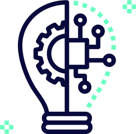 Innovative Digital Brain Technology Concept Artificial Intelligence Clipart Icon