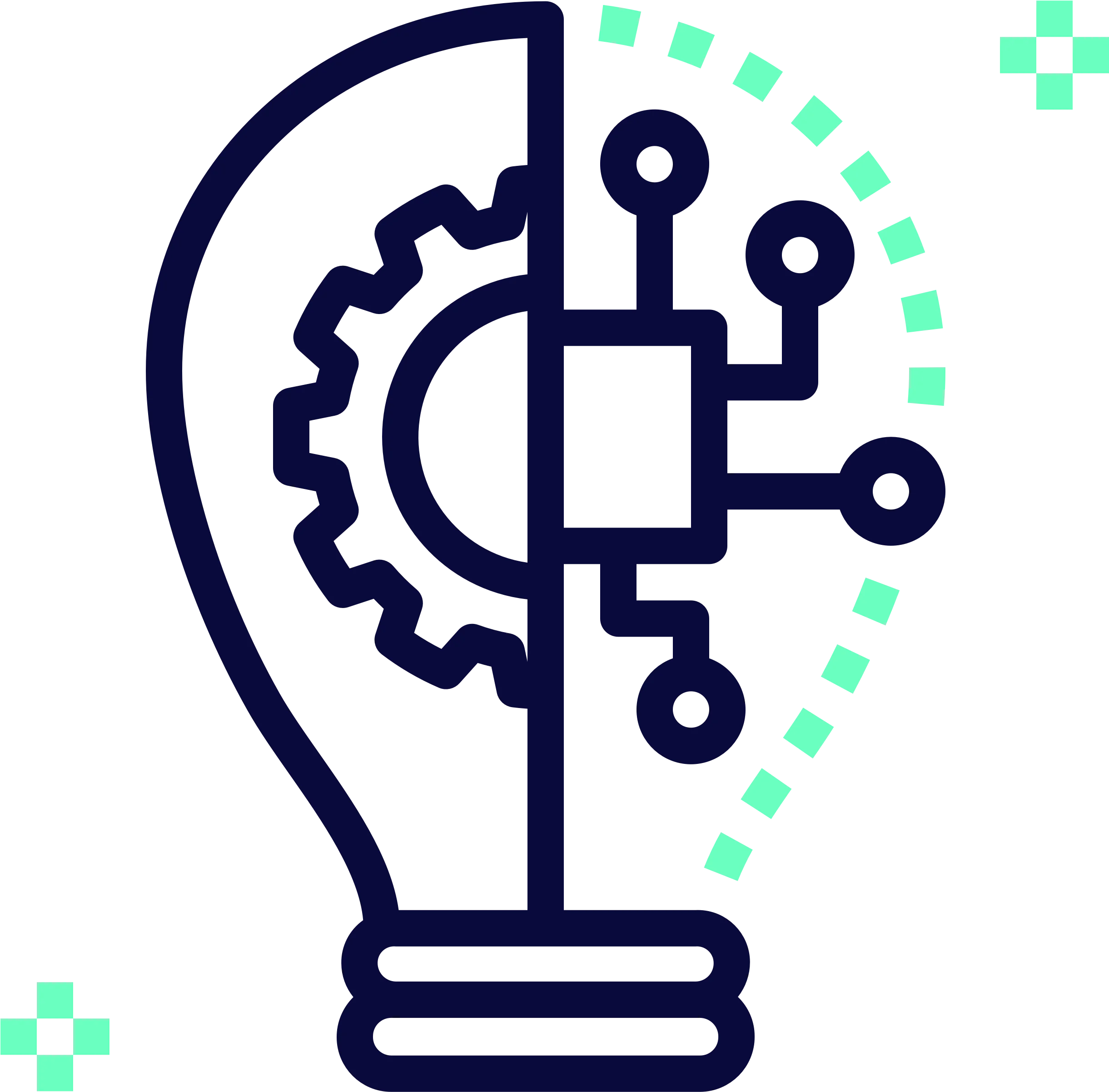 Innovative Digital Brain Technology Concept Artificial Intelligence Clipart Icon