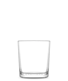 Minimalist Clear Empty Whiskey Tumbler Clipart with Crisp Transparent Design