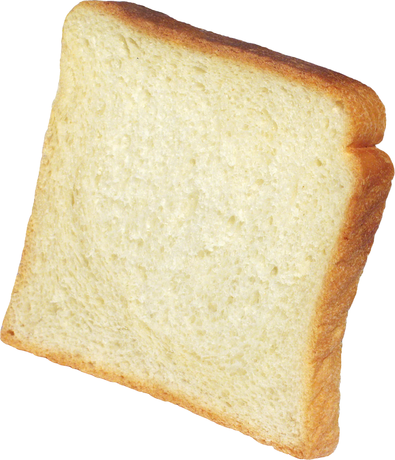 Simple Golden-Brown Toasted Bread Slice Clipart Illustration for Culinary Design