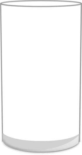 Simple Minimalist Clear Glass Clipart Vector Illustration Design
