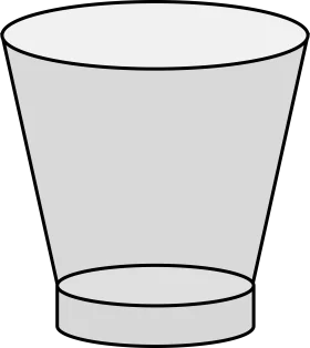 Simple Minimalist Empty Glass Clipart Illustration for Design Projects