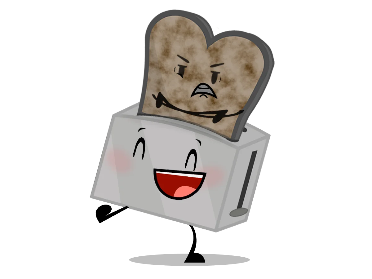 Comical Toaster and Burnt Toast Clipart: A Whimsical Kitchen Appliance Adventure