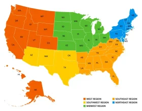 United States Regional Climate Zones Interactive Clipart Map Visualization