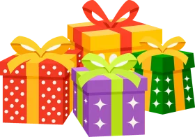 Festive Christmas Gift Boxes Clipart - Colorful Holiday Presents Collection