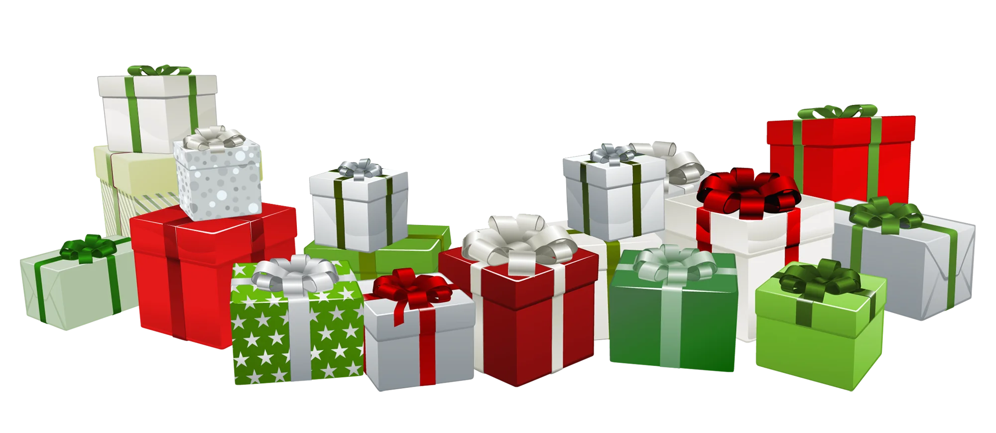 Festive Holiday Gift Boxes Collection Seasonal Christmas Clipart Design