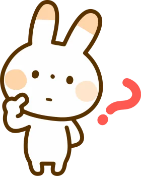 Curious Bunny Clipart: Adorable Cartoon Character with Pondering Expression