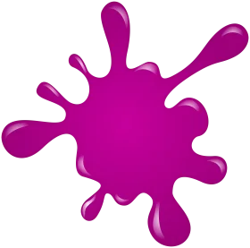 Magenta Paint Splash Clipart: Artistic Liquid Splatter Graphic Design Element