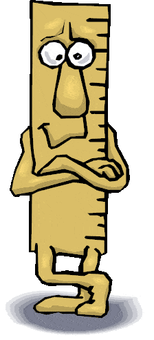 Perplexed Measuring Tape Clipart Character with Quirky Facial Expression