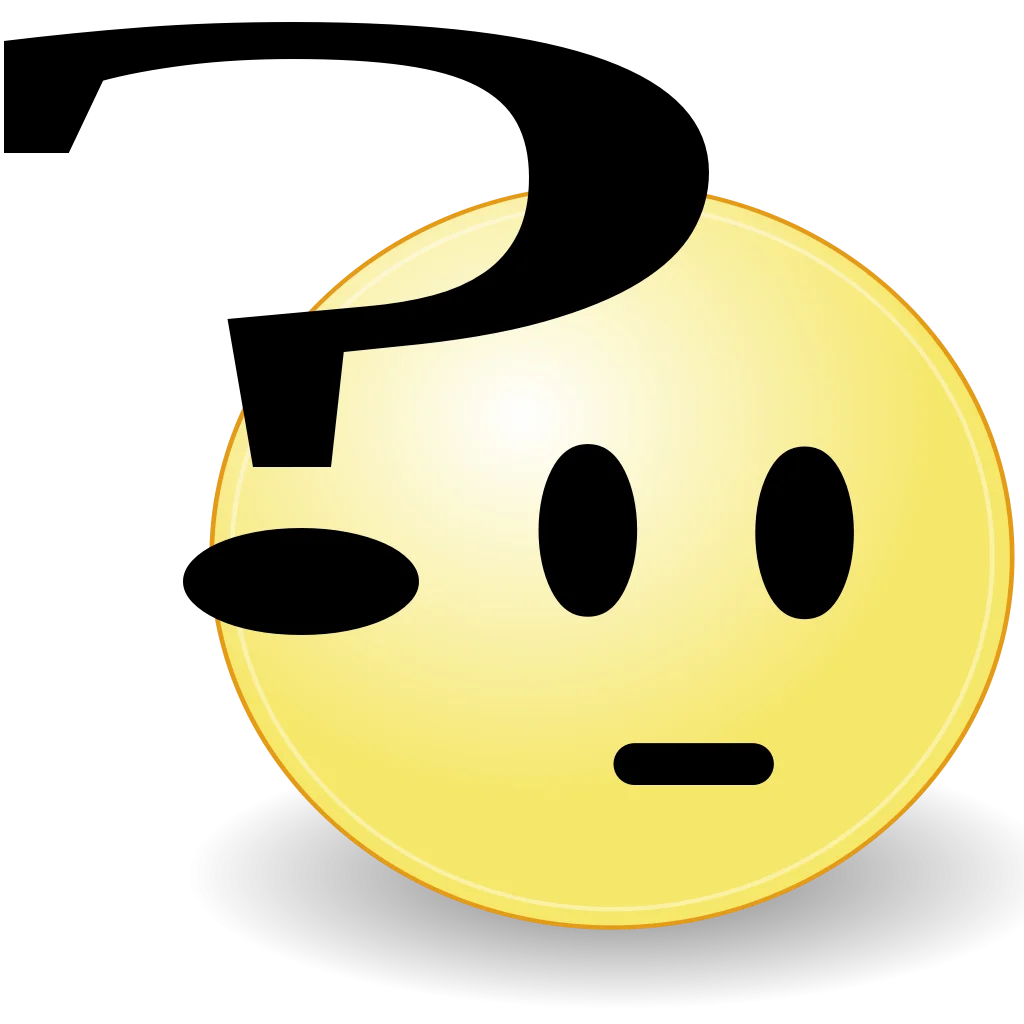 Perplexed Question Mark Smiley Clipart: Confusion and Uncertainty Illustrated