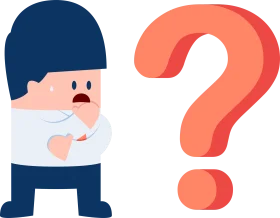 Puzzled Cartoon Character Clipart Expressing Confusion and Uncertainty