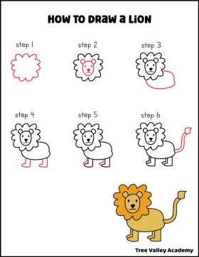 Step-by-Step Guide to Creating an Adorable Cartoon Lion Clipart Drawing Tutorial