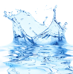 Dynamic Blue Water Splash Clipart - Liquid Motion Frozen in Artistic Crystalline Moment