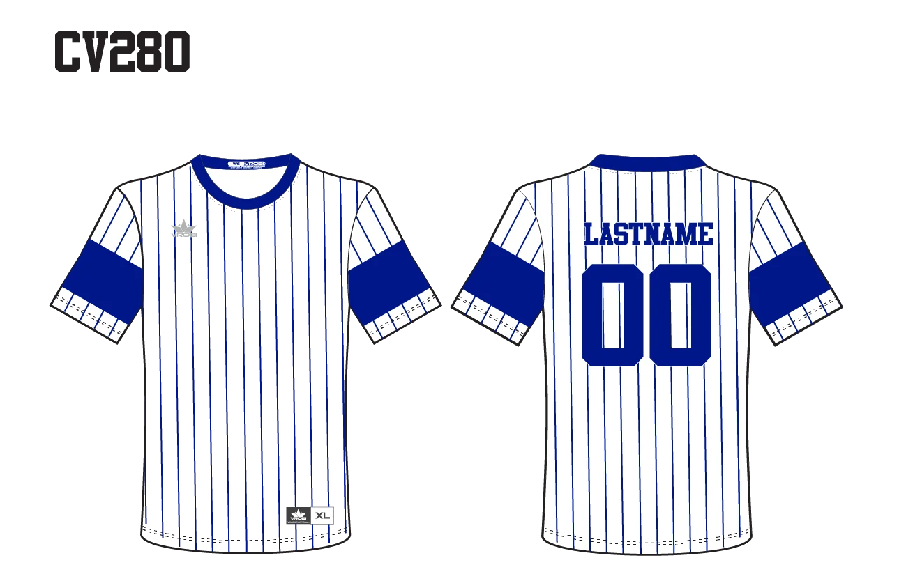 Baseball Jersey Pinstripe Clipart Design with Customizable Player Details