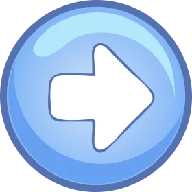 Blue Rounded Next Button Clipart Icon with Smooth Gradient Design