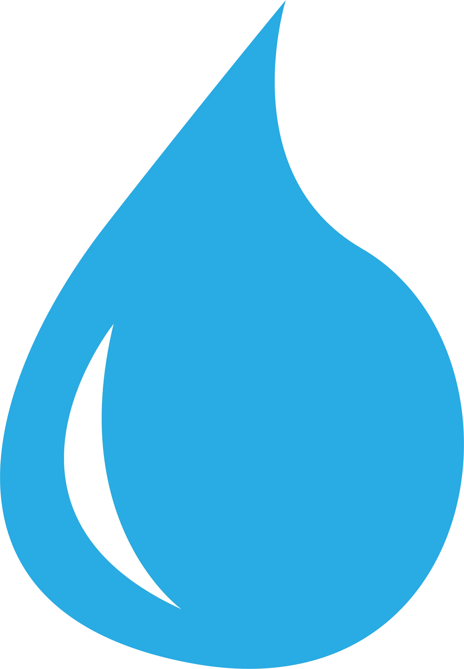 Blue Water Droplet Clipart: Pure and Serene Liquid Symbol of Hydration and Clarity