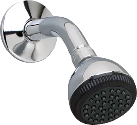 Chrome Shower Head Clipart: Sleek Modern Bathroom Fixture Design Illustration