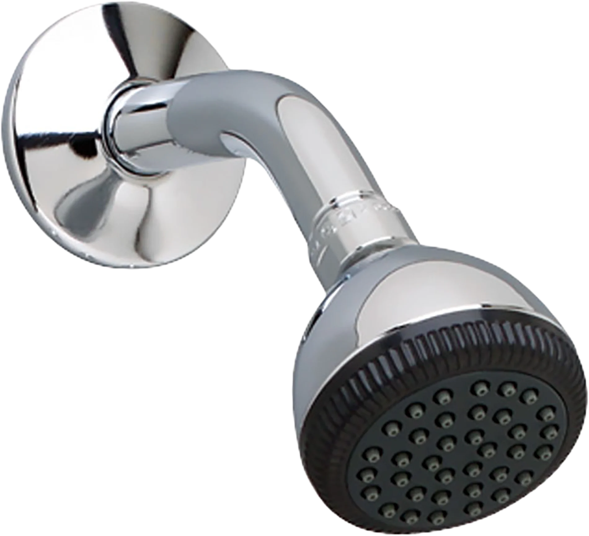 Chrome Shower Head Clipart: Sleek Modern Bathroom Fixture Design Illustration
