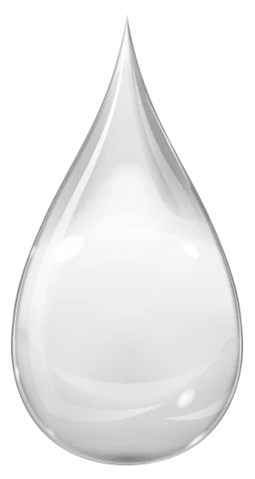 Crystalline Liquid Droplet Clipart: Pure and Translucent Water Essence